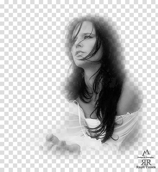 Olga Cybulskaya Black and white Painting Portrait, painting transparent background PNG clipart