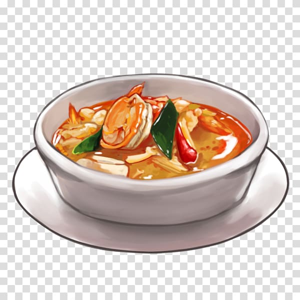Thai cuisine Tom yum Shrimp roe noodles Soup, Shrimp transparent background PNG clipart
