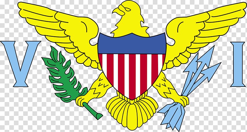 Flag of the United States Virgin Islands, usa gerb transparent background PNG clipart
