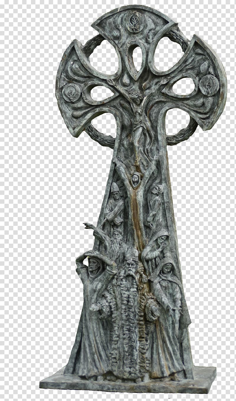 Crucifix Celtic cross Art Statue Sculpture, celtic Cross transparent background PNG clipart