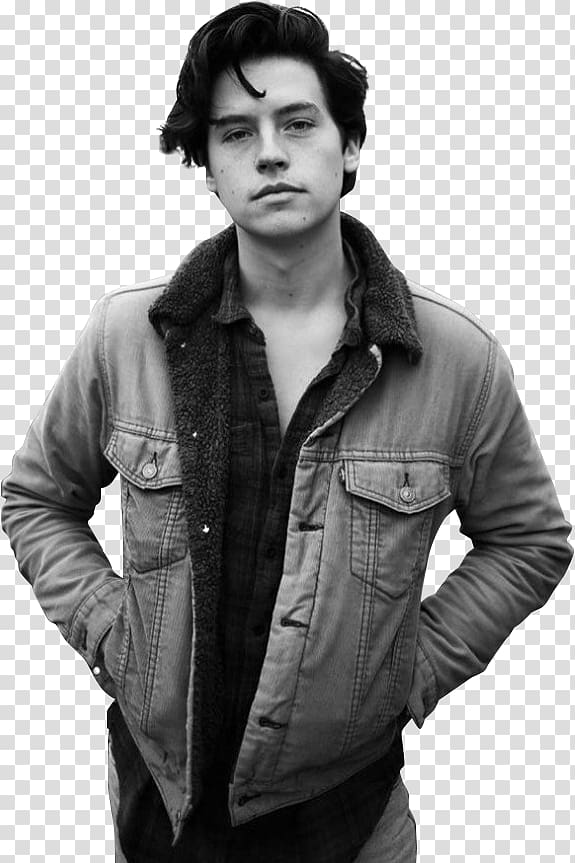grayscale of a man, Cole Sprouse Jughead Jones Riverdale Archie Andrews Male, oh transparent background PNG clipart