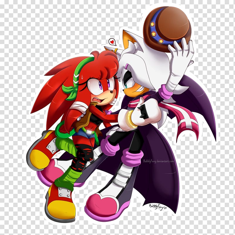 Sonic & Knuckles Knuckles the Echidna Sonic the Hedgehog Rouge the Bat Amy Rose, calaver couple transparent background PNG clipart