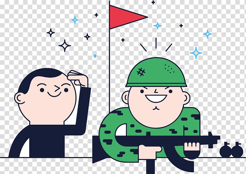 Soldier Military Army, Cartoon soldiers transparent background PNG clipart