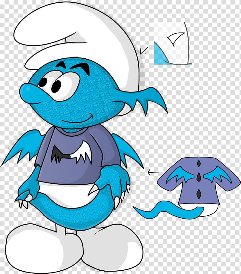 Art museum Illustration, lazy smurf transparent background PNG clipart