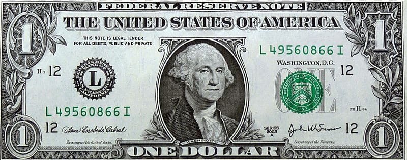 1 Dollar Bill Background