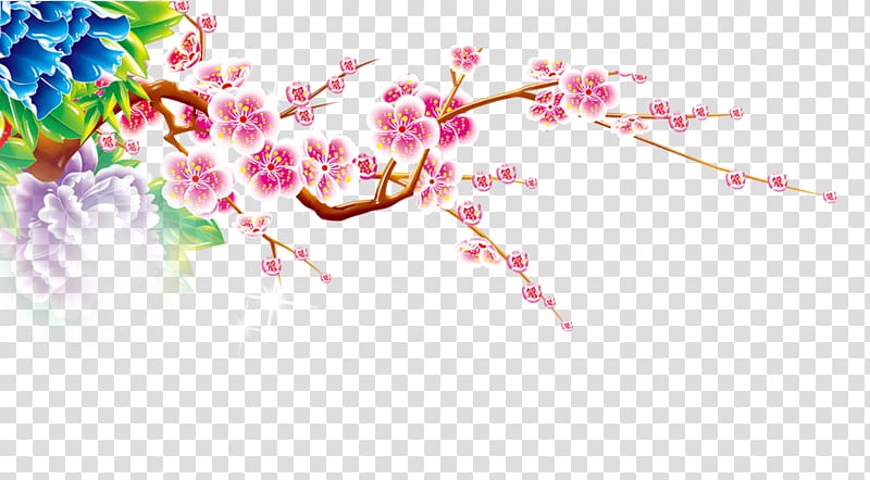 Ochna integerrima Plum blossom If(we), China Creative Wind transparent background PNG clipart