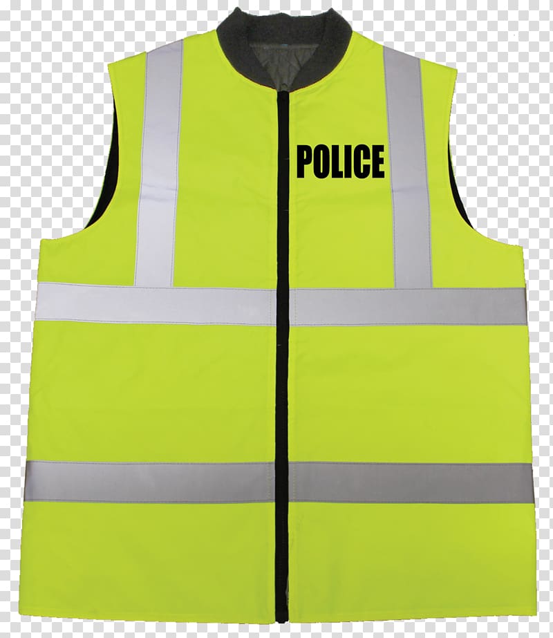 Gilets Sportswear Sleeveless shirt High-visibility clothing, police tape transparent background PNG clipart