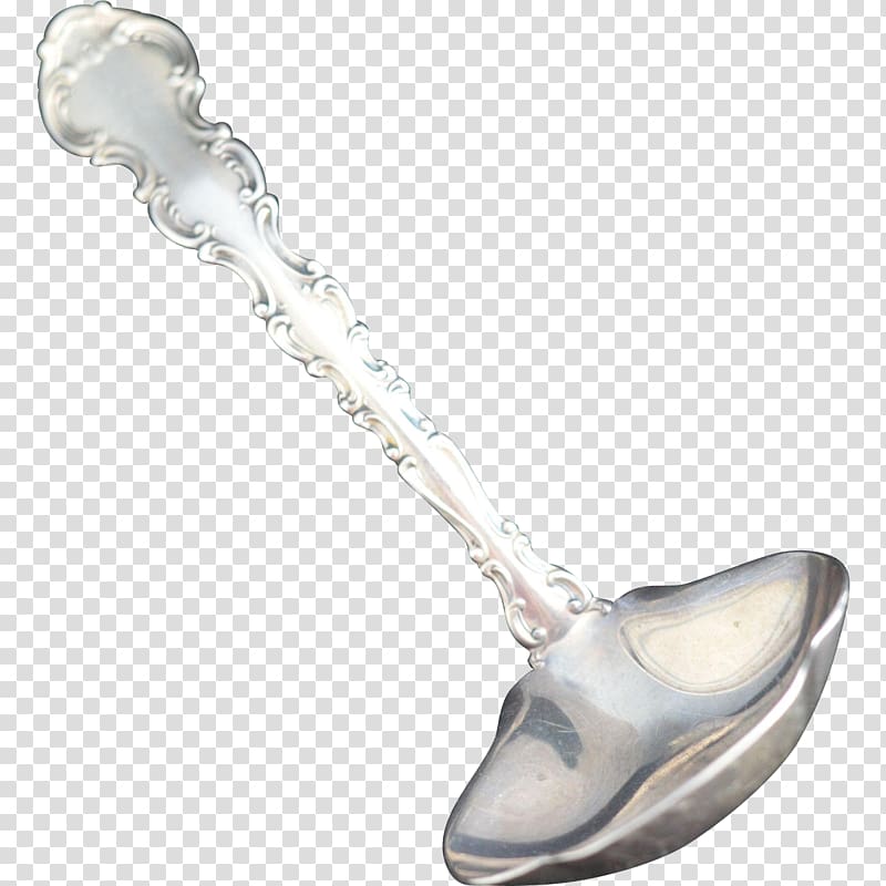 Silver Tableware Cutlery, ladle transparent background PNG clipart