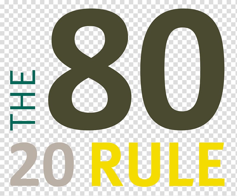 Pareto principle 80/20 Management Logo, 80 20 rule transparent background PNG clipart