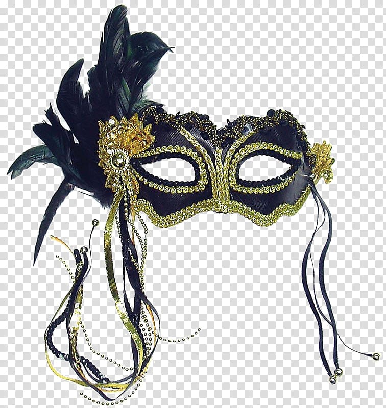 Masquerade ball Black Mask Blindfold Costume party, mask transparent background PNG clipart