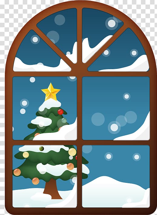 Christmas tree Computer file, Window material Christmas tree transparent background PNG clipart