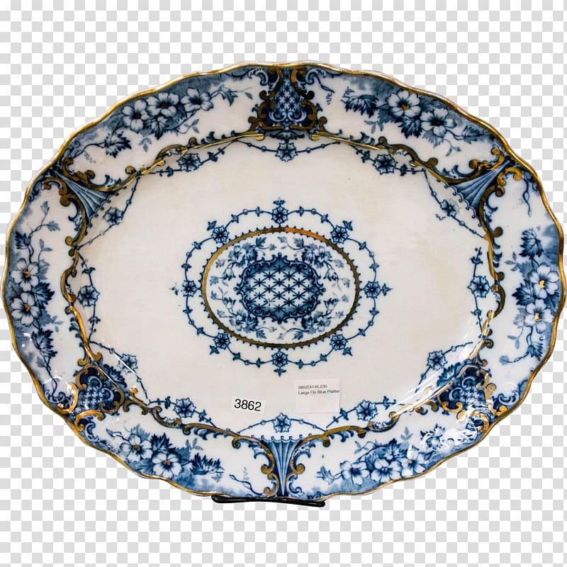 Plate Ceramic Blue and white pottery Platter Tableware, chinese porcelain transparent background PNG clipart