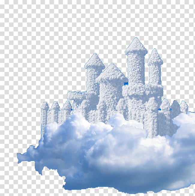 cloud castle illustration, Cloud Castle, castle transparent background PNG clipart