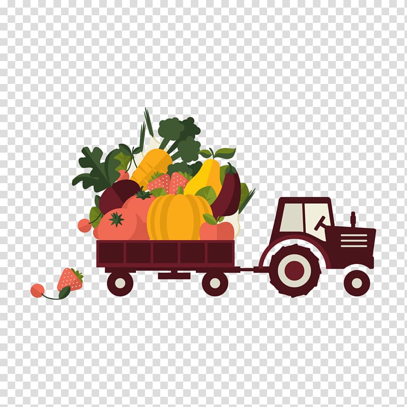 Organic food Agriculture Organic farming Farmer, tractor transparent background PNG clipart