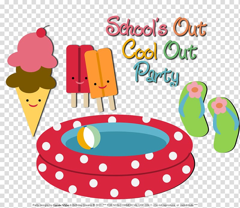 Summer clipart, Pool party png