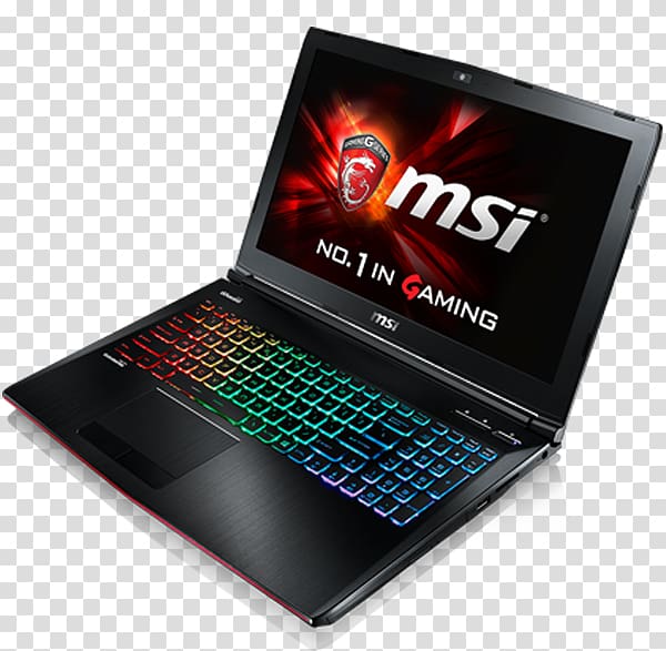 Laptop MSI GE72 Apache Pro MSI GE62 Apache Pro Intel Core i7, Full Hd Lcd Screen transparent background PNG clipart
