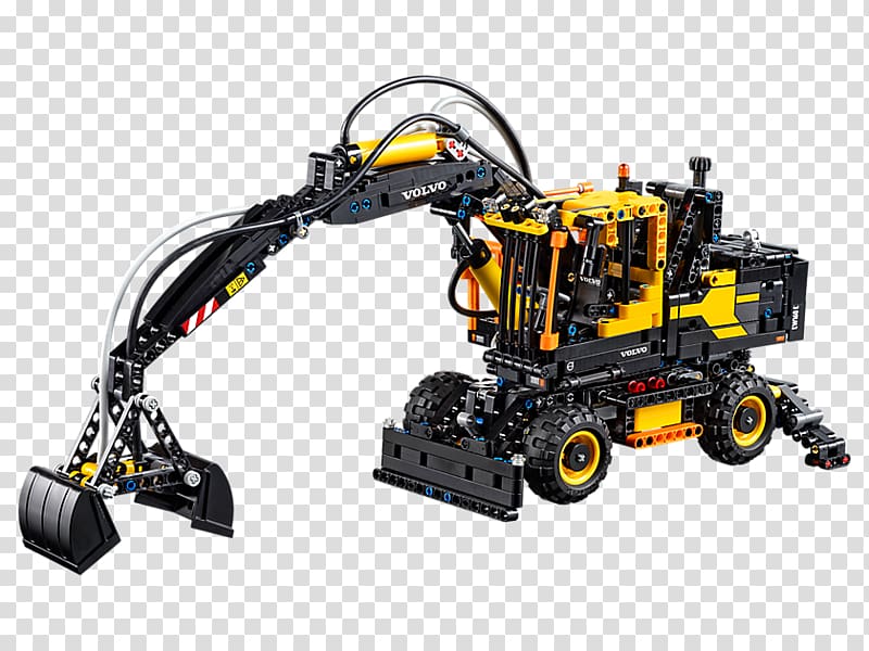 Lego Technic Amazon.com Toy LEGO 42053 Technic Volvo EW160E, toy transparent background PNG clipart