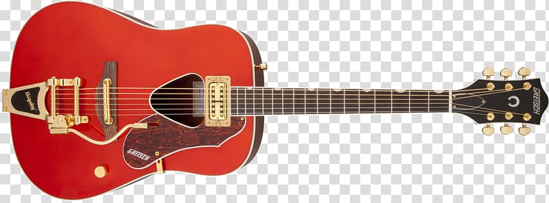Gretsch Bigsby vibrato tailpiece Electric guitar Semi-acoustic guitar, guitar transparent background PNG clipart