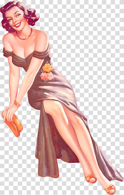 Animation Holiday Pin-up girl, Animation transparent background PNG clipart