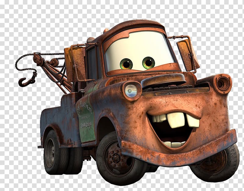 Disney Pixar Cars Tow Maters illustration, Cars Mater-National Championship Lightning McQueen, bulldozer transparent background PNG clipart