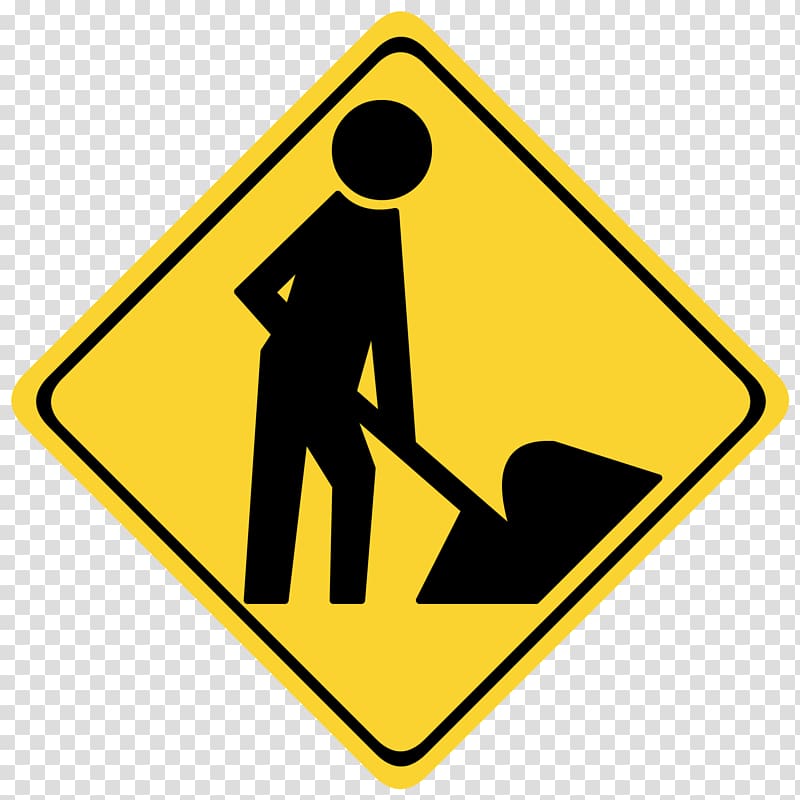 Roadworks Traffic sign Architectural engineering, road transparent background PNG clipart