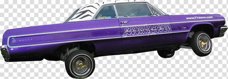 Family car Chevrolet Impala Lowrider, Lowrider transparent background PNG clipart