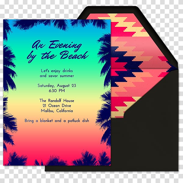 Wedding invitation Children's party Birthday Beach, party transparent background PNG clipart