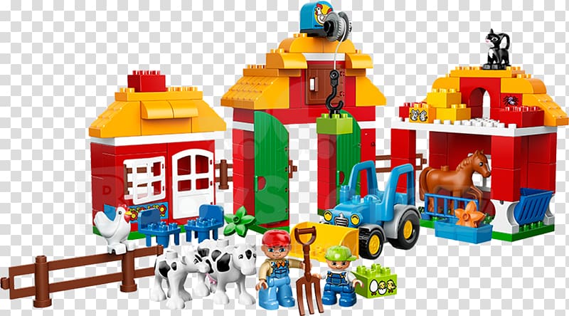 LEGO 10525 DUPLO Big Farm Lego Duplo Toy Amazon.com, toy transparent background PNG clipart