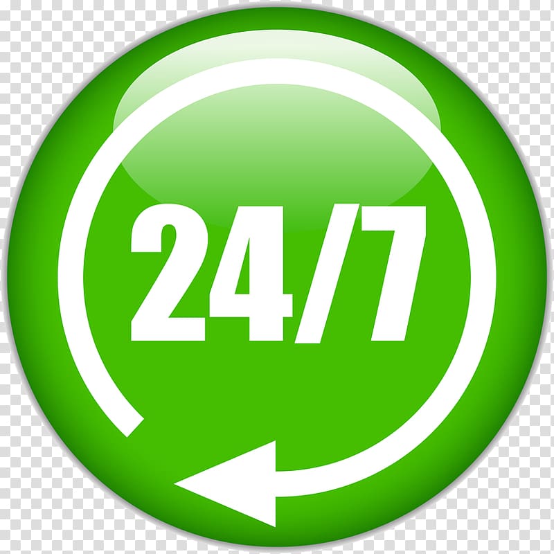 24/7 service Customer Service, twenty-four transparent background PNG clipart