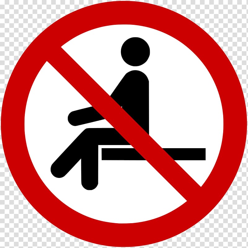Sitting Sign No symbol Safety Health, Prohibited transparent background PNG clipart