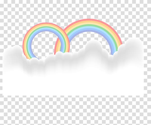 Cloud, rainbow transparent background PNG clipart