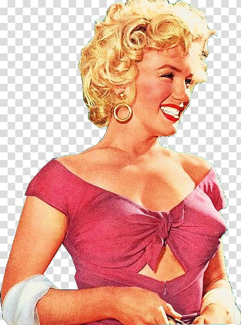 Marilyn Monroe Blond Model Hair coloring Pin-up girl, marilyn monroe transparent background PNG clipart