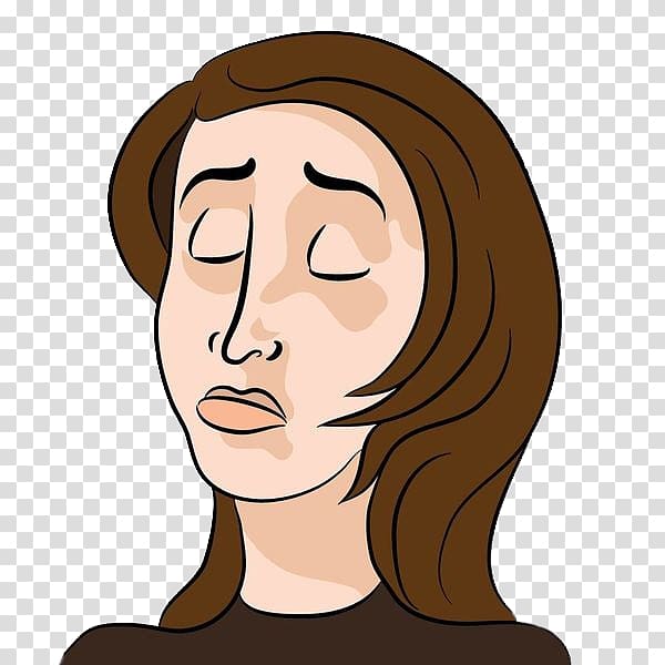 Female Cartoon Sadness , Middle aged women transparent background PNG clipart