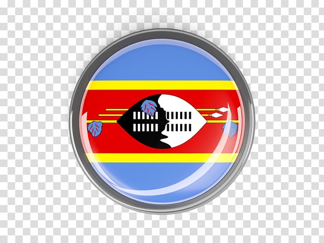 Flag of Swaziland, metal Button transparent background PNG clipart
