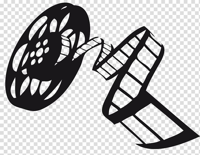 movie reel clipart black and white