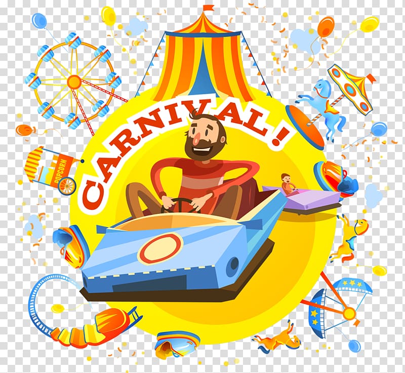 Amusement park Drawing Illustration, Happy amusement park transparent background PNG clipart