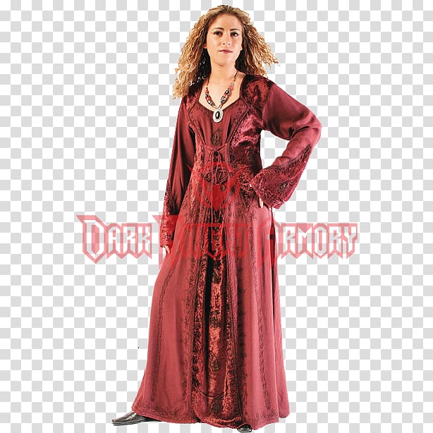 Late Middle Ages Dress Gown Clothing, dress transparent background PNG clipart