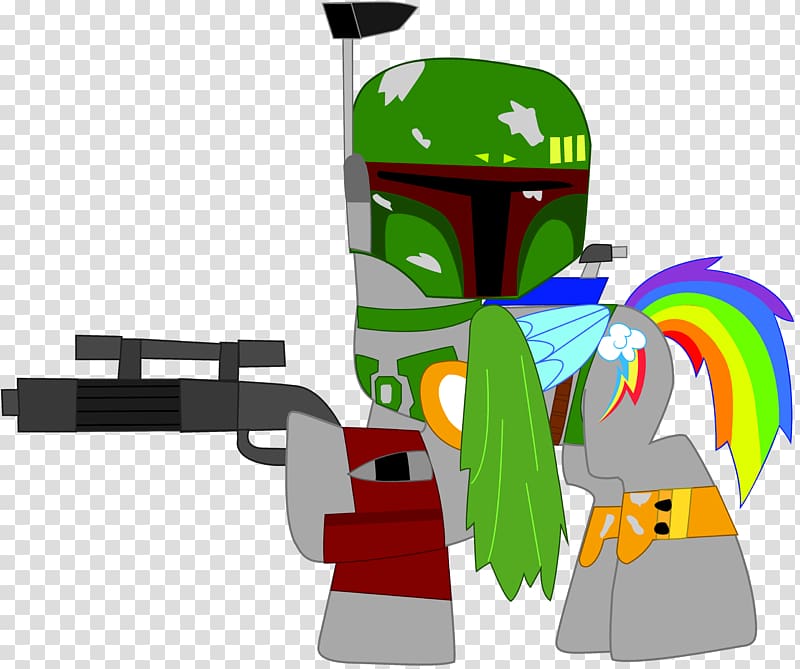 Boba Fett Jango Fett Rainbow Dash Jabba the Hutt General Grievous, star wars transparent background PNG clipart