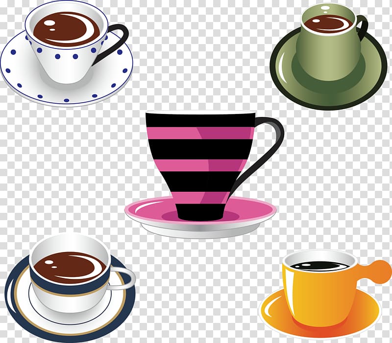 Coffee cup Tea Cafe, exquisite coffee cup transparent background PNG clipart