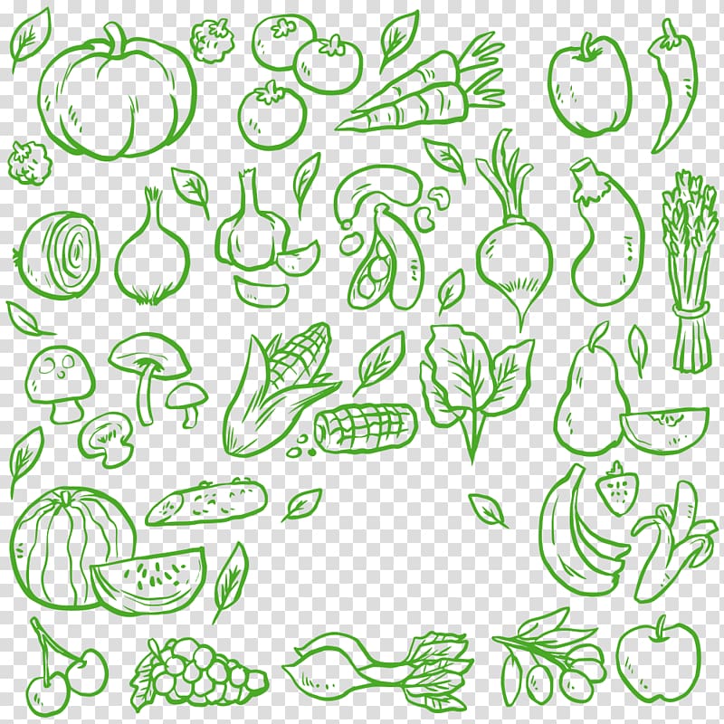 Vegetable Green Food, Vegetable material transparent background PNG clipart