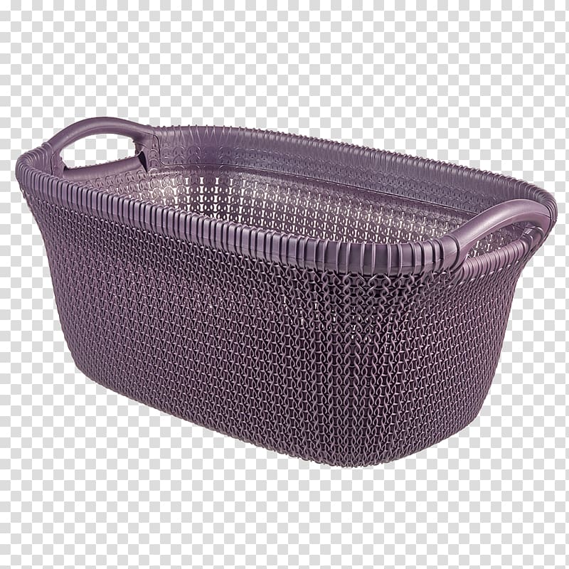 Basket Knitting Panier à linge Laundry Plastic, LAUNDRY BASKET transparent background PNG clipart