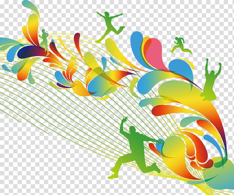 Abstract art Color Curve, Rio Olympics transparent background PNG clipart