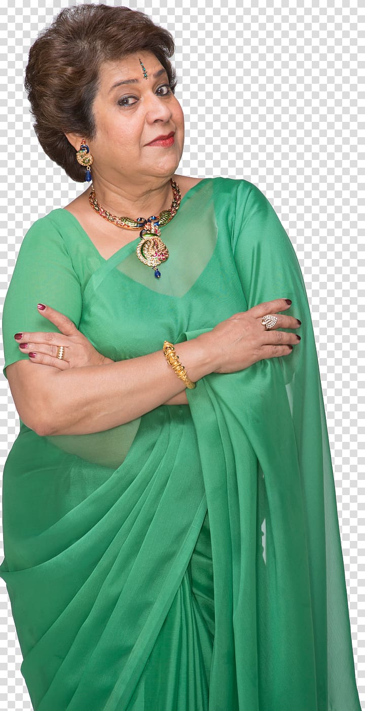 Tannishtha Chatterjee UNindian Kumud Merani Binky Aunty Sari, India transparent background PNG clipart