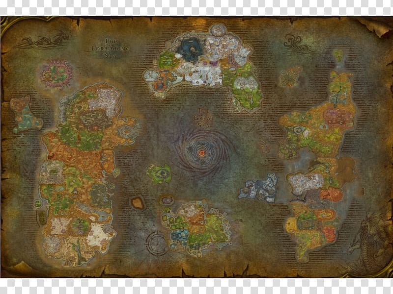 World of Warcraft: Legion World of Warcraft: Cataclysm Azeroth Video game WoWWiki, treasure map transparent background PNG clipart