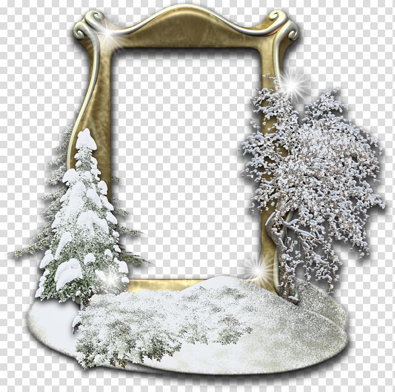 Christmas New Year tree Frames, pearls transparent background PNG clipart