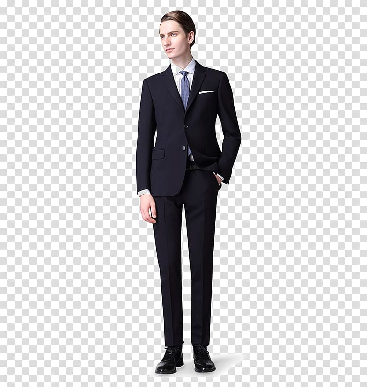 man wearing black suit dress, Suit Sport coat Fashion Clothing Shirt, Men\'s Slim suits transparent background PNG clipart