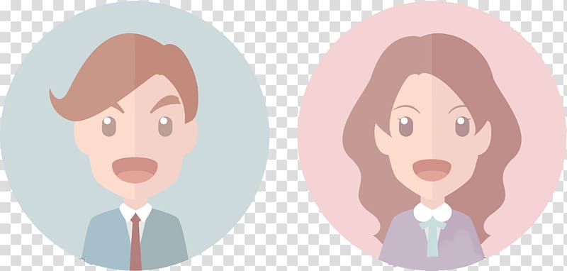 Logo Avatar Icon, Male and female cartoon icon Avatar transparent background PNG clipart