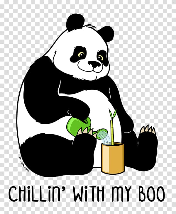 T-shirt Hoodie Giant panda TeePublic Art, T-shirt transparent background PNG clipart