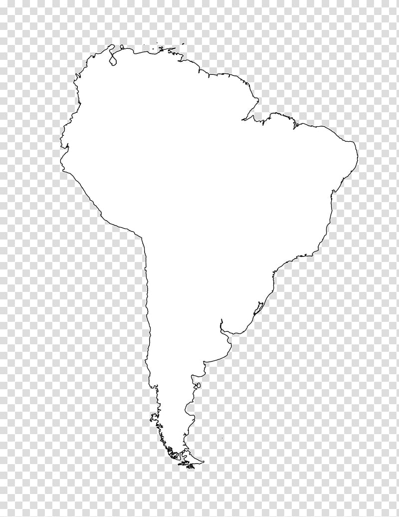 South America Latin America United States Blank map , America transparent background PNG clipart
