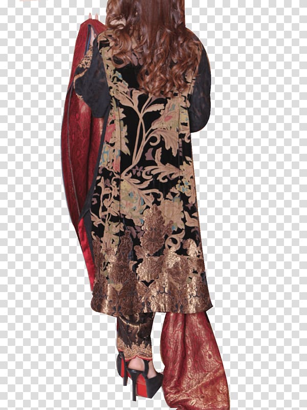 Jamawar Pants Chiffon Dress Shawl, dress transparent background PNG clipart